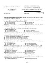 Đề thi Học kì 1 KTPL 10 năm 2025-2026 số 1 Lê Hồng Phong (Đắk Lắk)